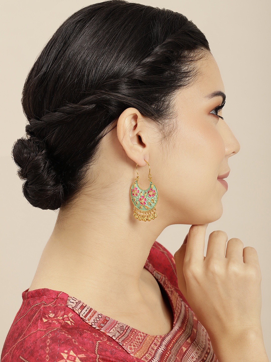 

Anouk Gold-Plated Contemporary Drop Earrings