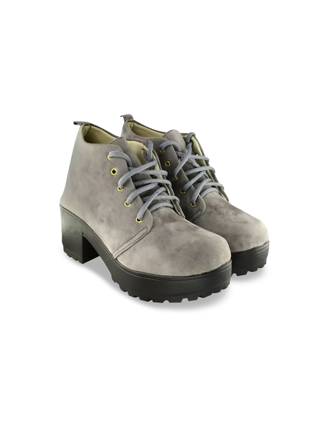 

BAESD Girls Mid Top Suede Regular Boots, Grey