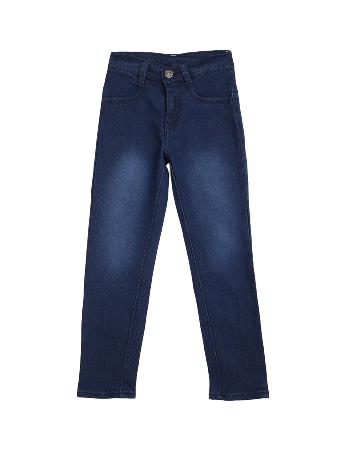 

V-Mart Boys Mid-Raise Regular Fit Clean Look Light Fade Non-Stretchable Jeans, Blue