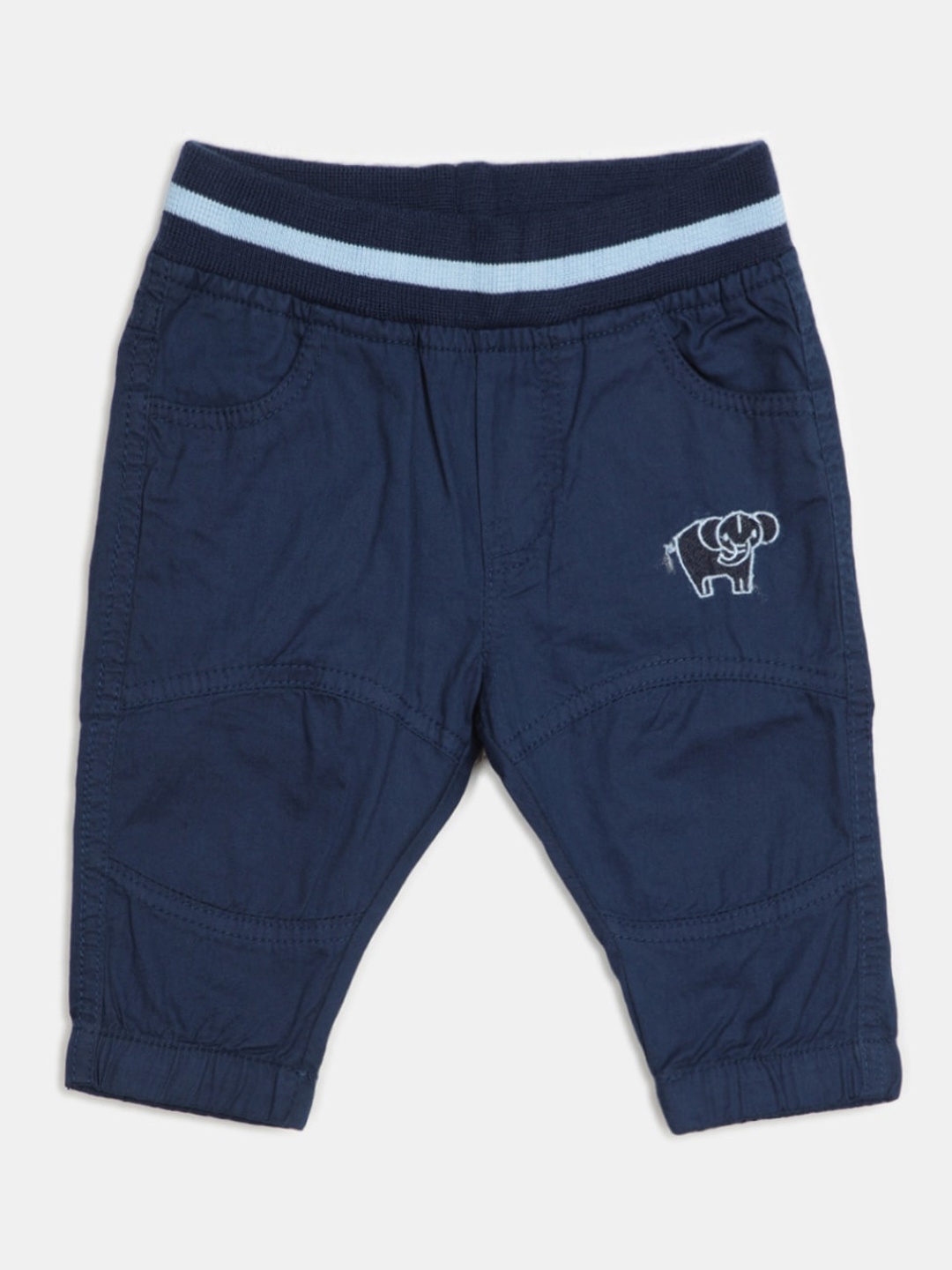 

V-Mart Infants Mid-Rise Clean Look Cotton Jeans, Blue