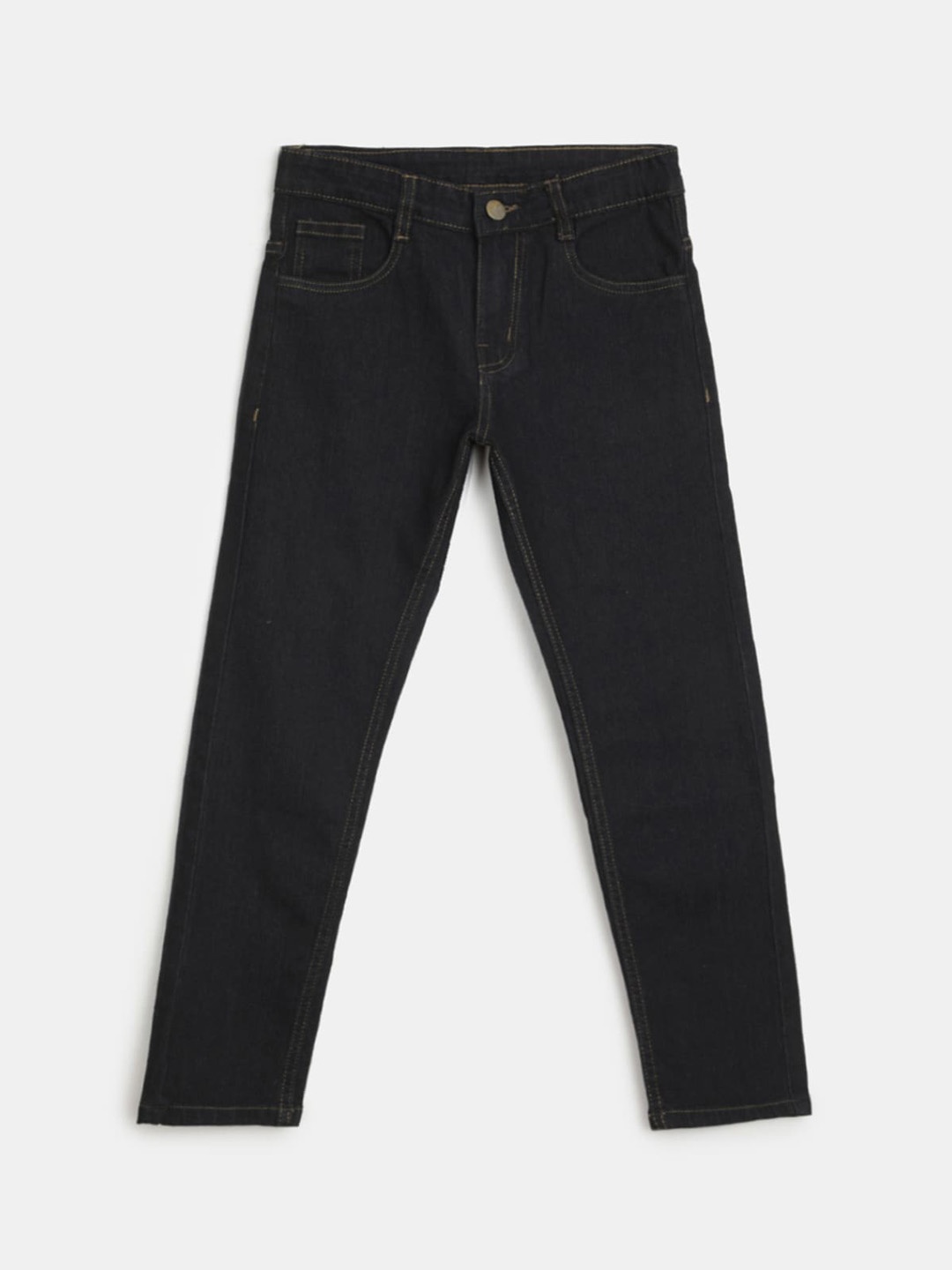 

V-Mart Boys Mid Rise Clean Look Jeans, Black