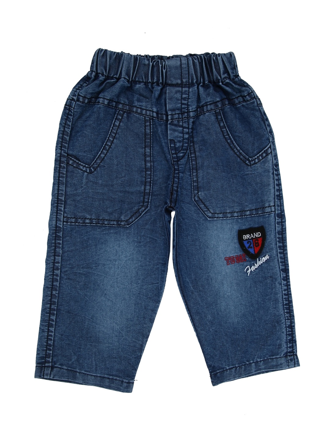 

V-Mart Kids Clean Look Cotton Jeans, Navy blue