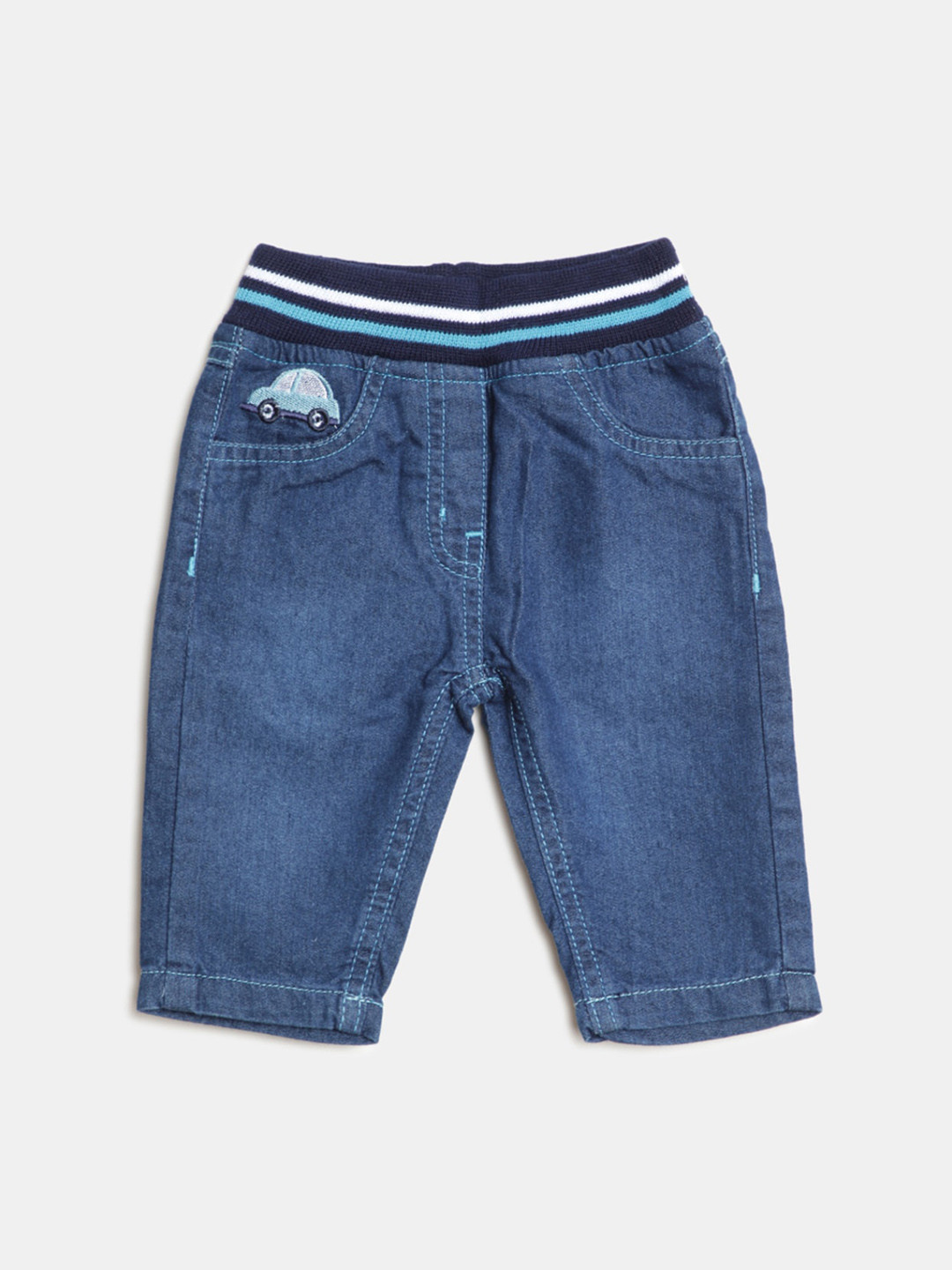

V-Mart Kids Mid Rise Cropped Jeans, Blue