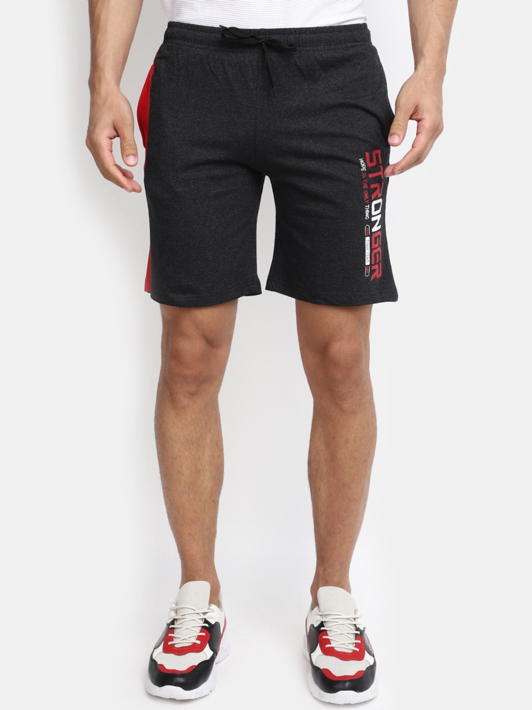 

V-Mart Men Cotton Shorts, Grey