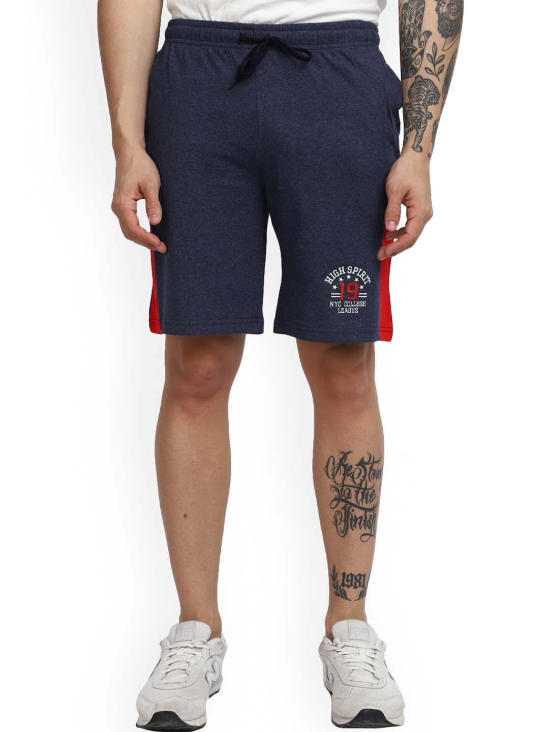 

V-Mart Men Cotton Shorts, Blue
