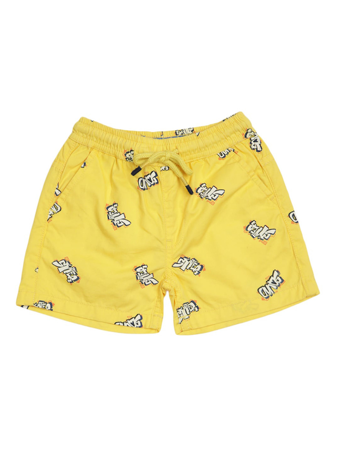 

V-Mart Boys Printed Shorts, Yellow