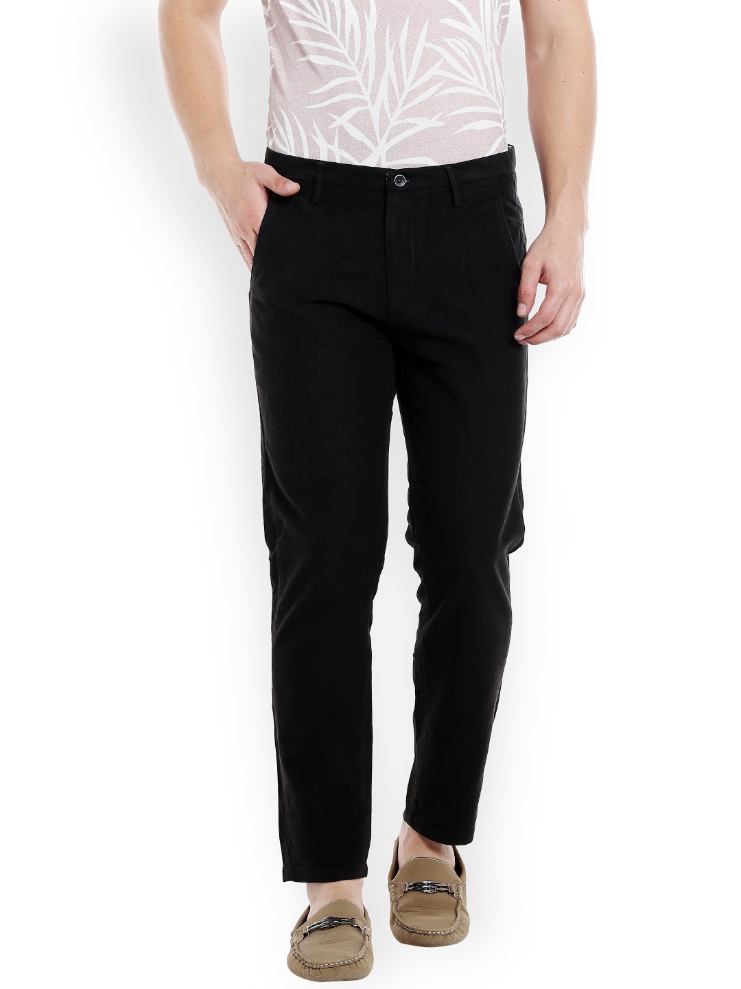 

Rex Straut Jeans Men Black Skinny Fit Solid Regular Trousers