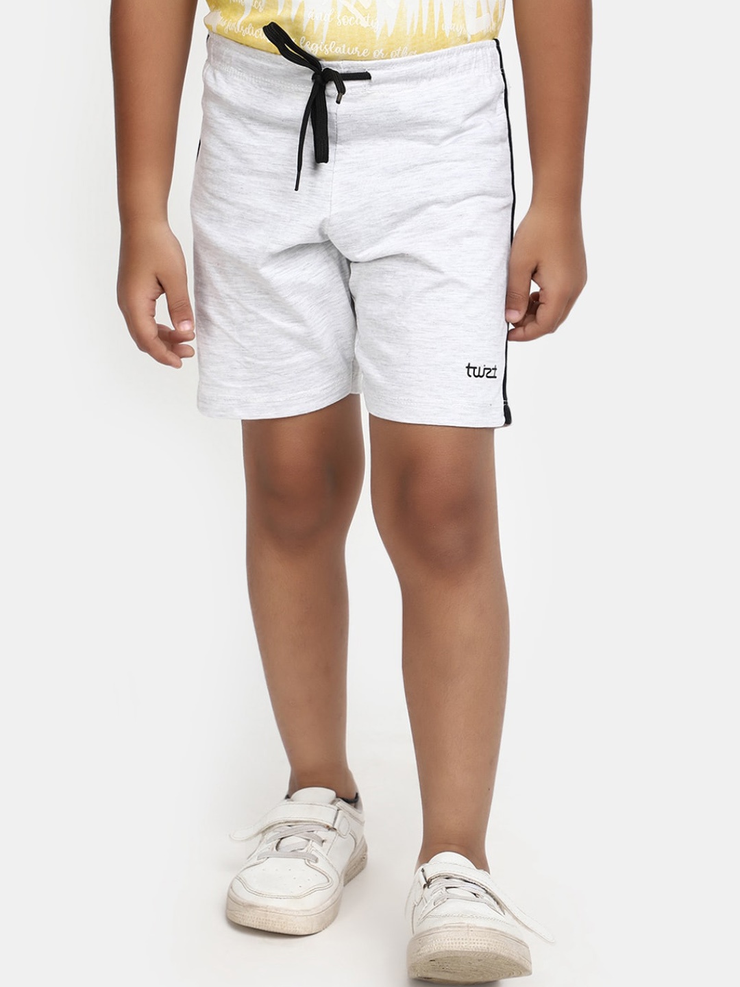 

V-Mart Boys Mid Rise Cotton Shorts, Grey
