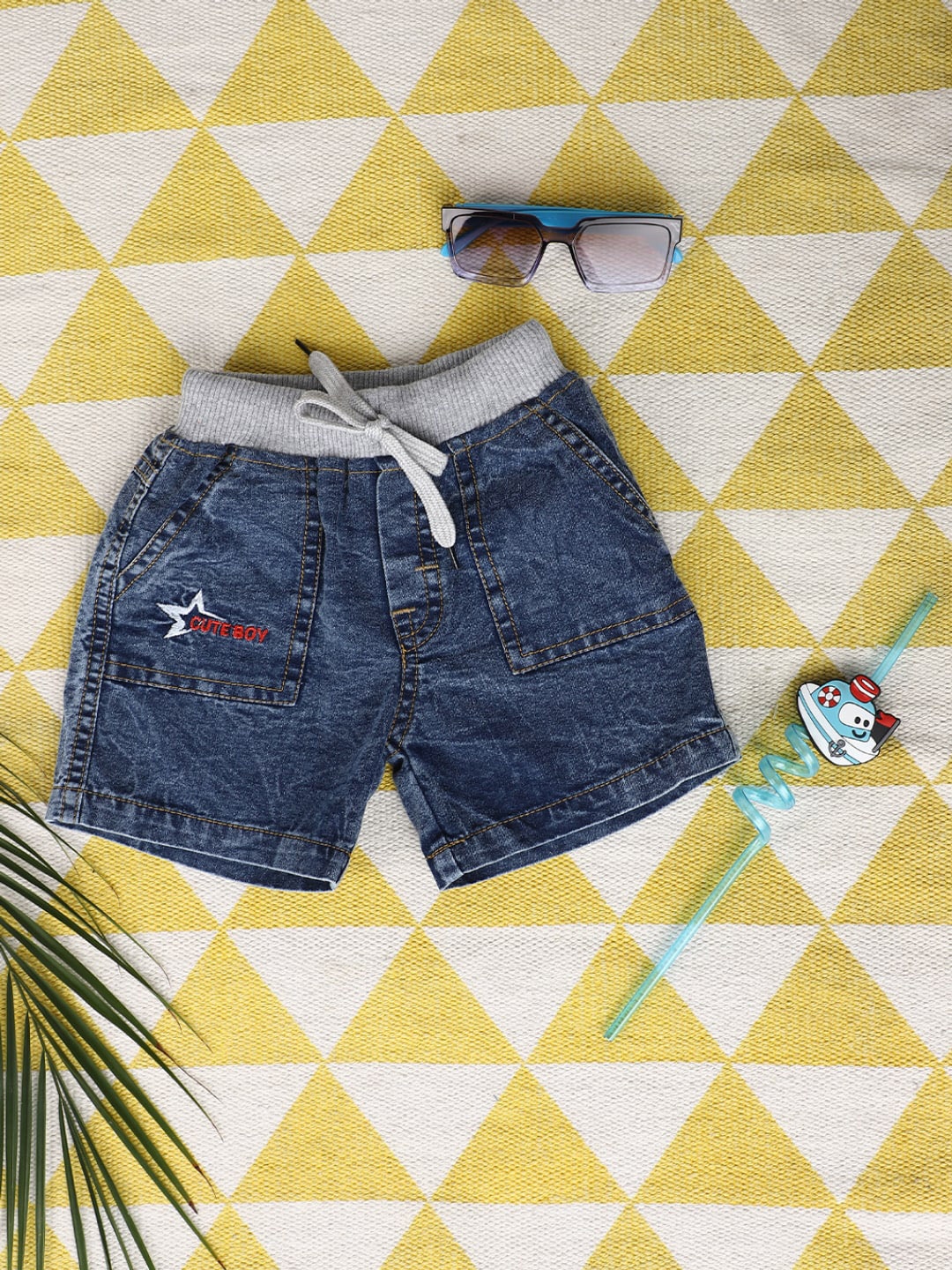 

V-Mart Kids Printed Shorts, Blue