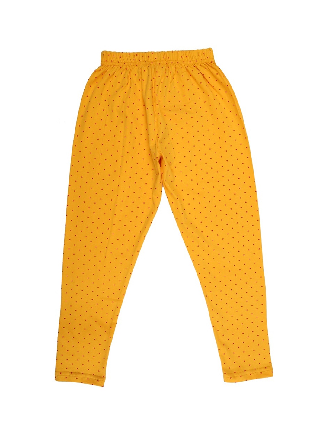 

V-Mart Girls Printed Ankle Length Leggings, Yellow