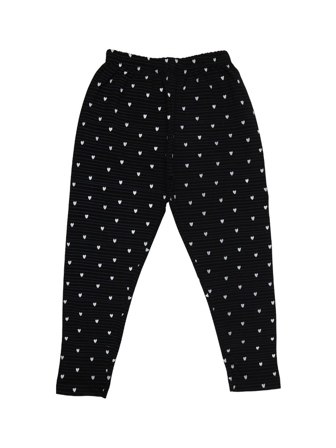 

V-Mart Girls Printed Ankle Length Leggings, Black
