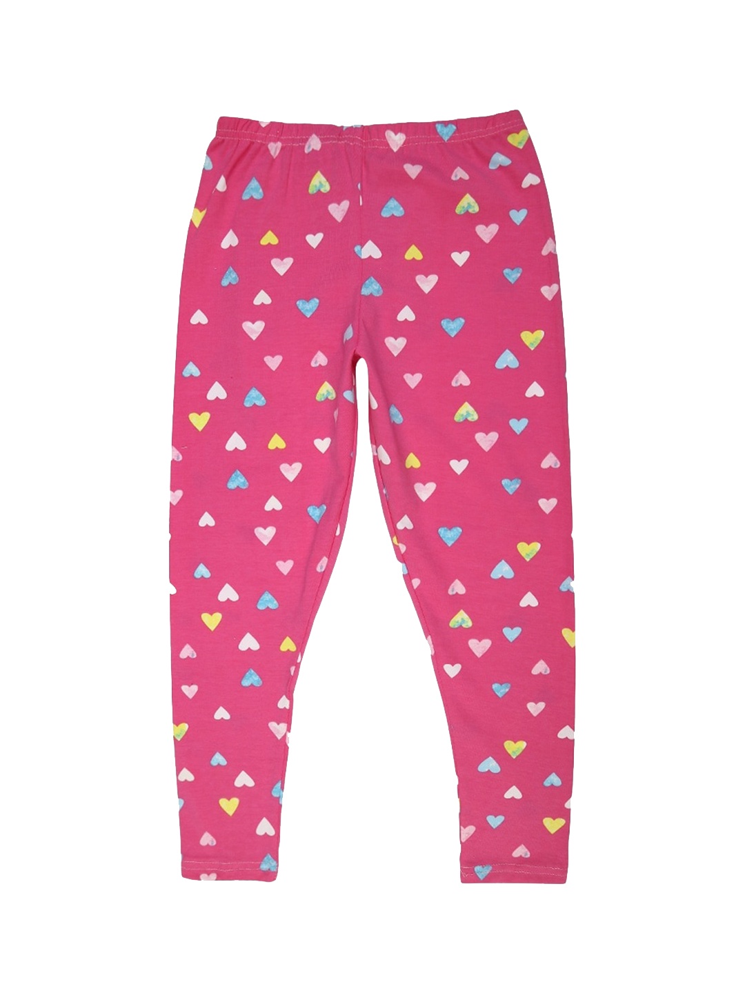 

V-Mart Girls Printed Ankle Length Leggings, Pink