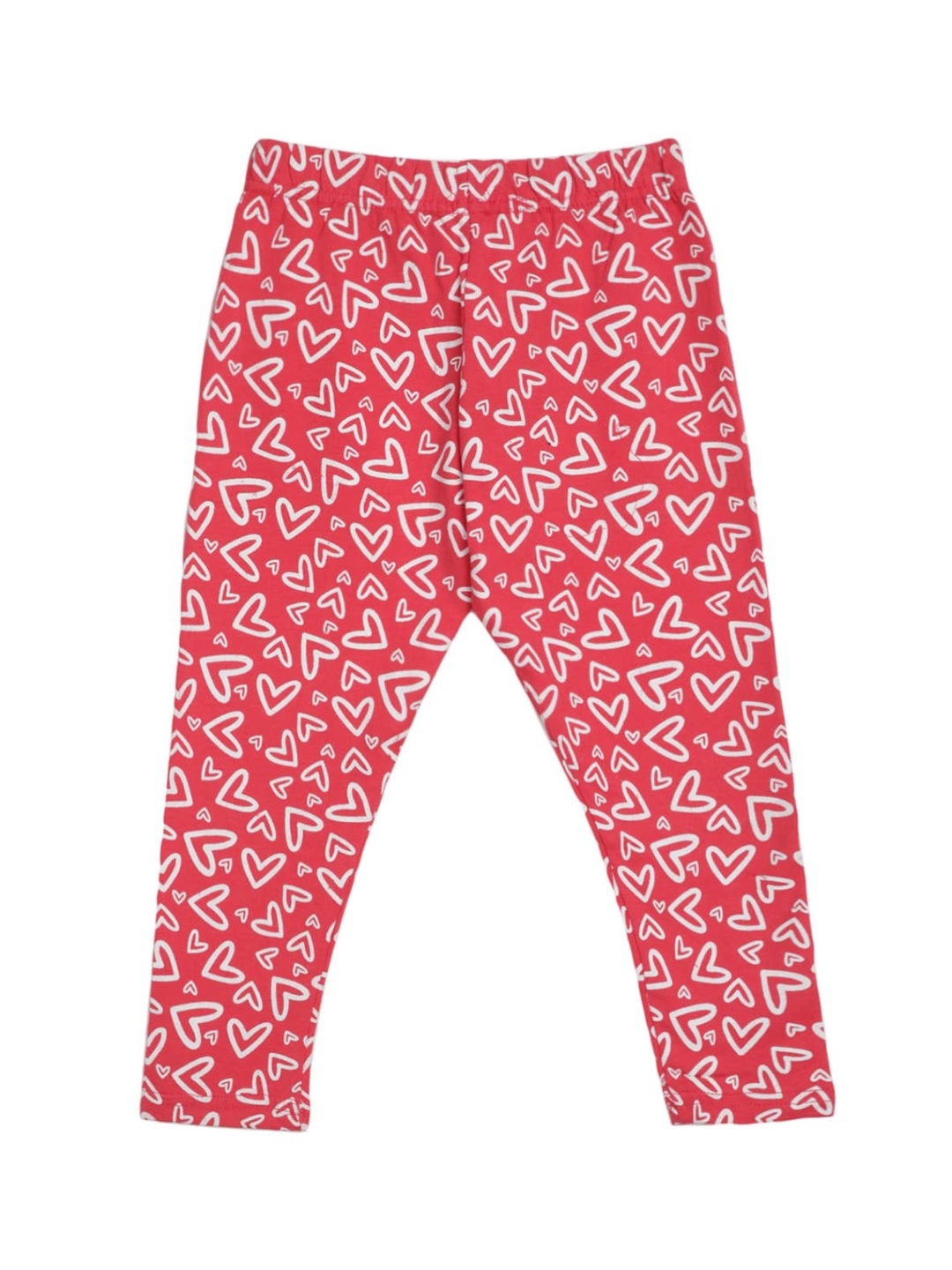 

V-Mart Girls Printed Ankle Length Legging, Orange