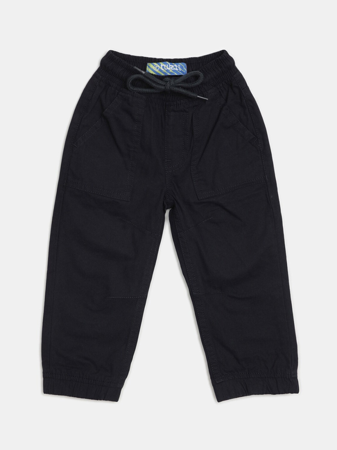 

V-Mart Boys Mid Rise Cotton Joggers, Blue