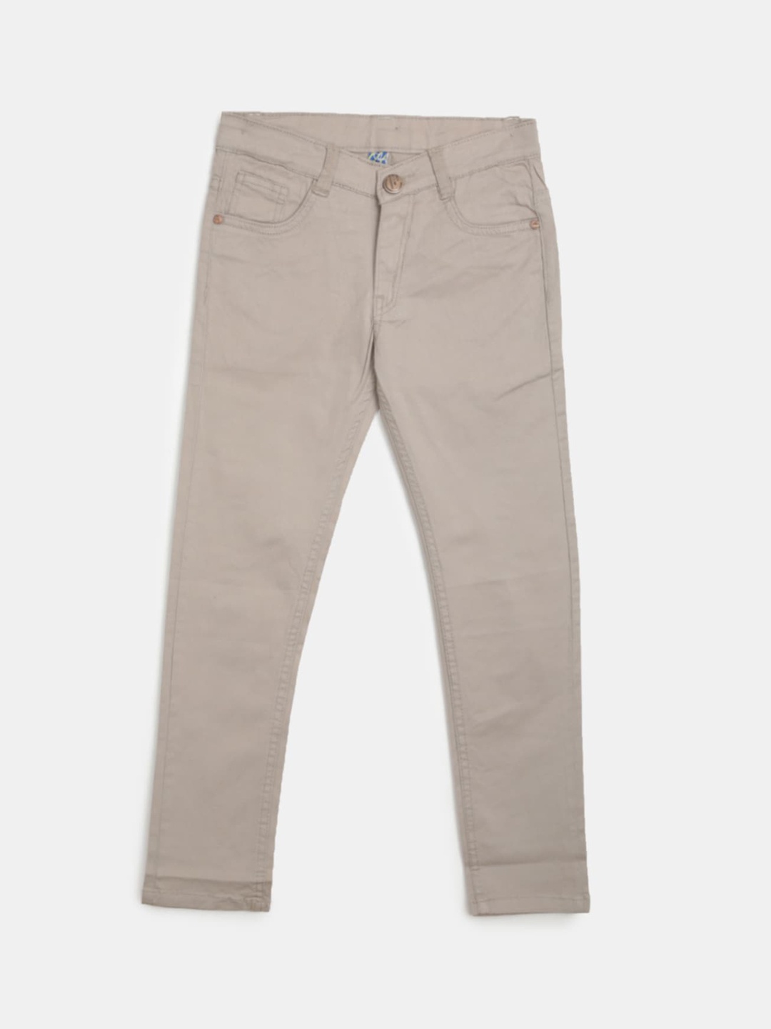 

V-Mart Boys Mid Rise Twill Cotton Chinos, Khaki