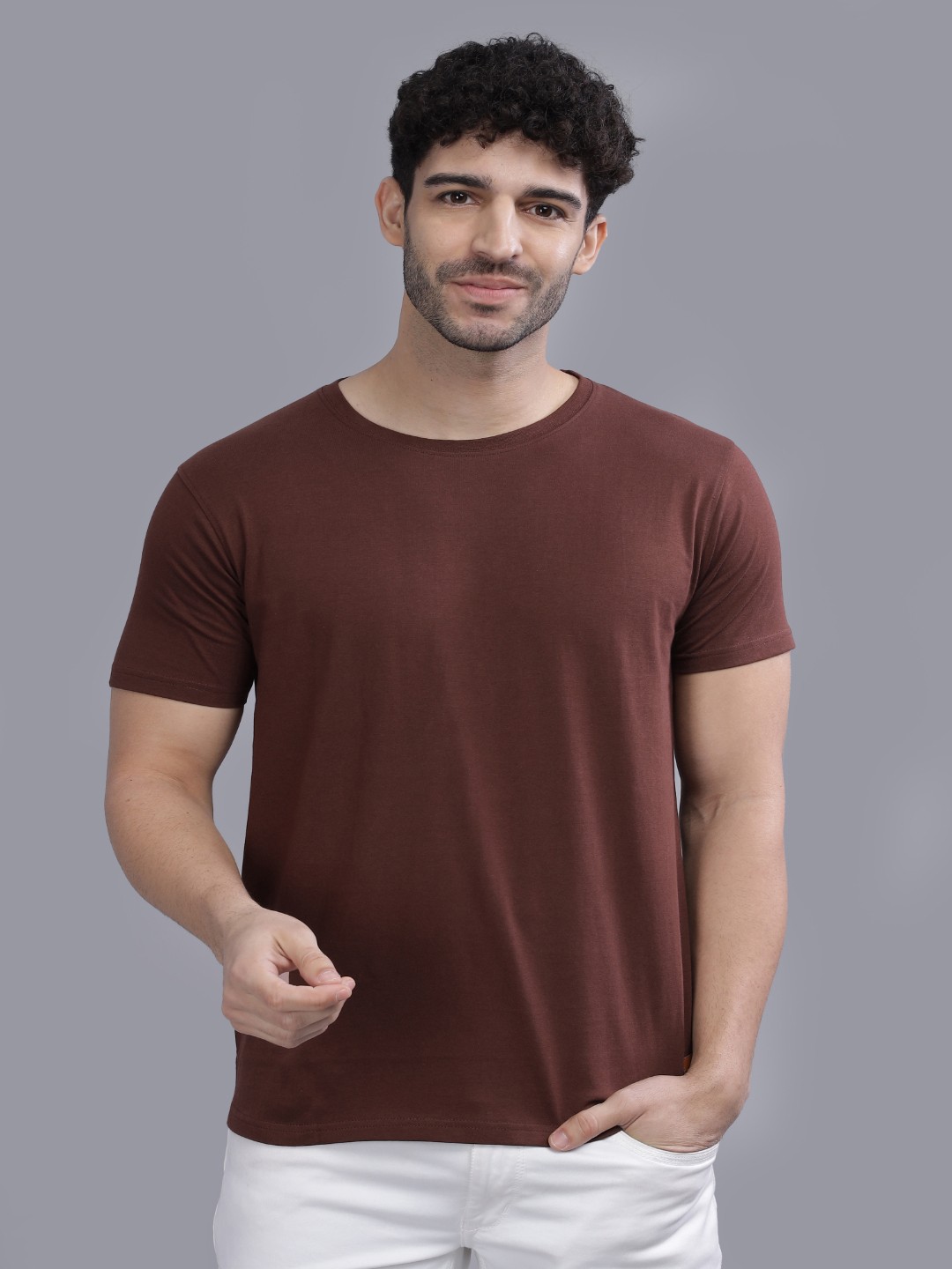 

PAUL STREET Slim Fit Bio Finish Pure Cotton T-shirt, Brown