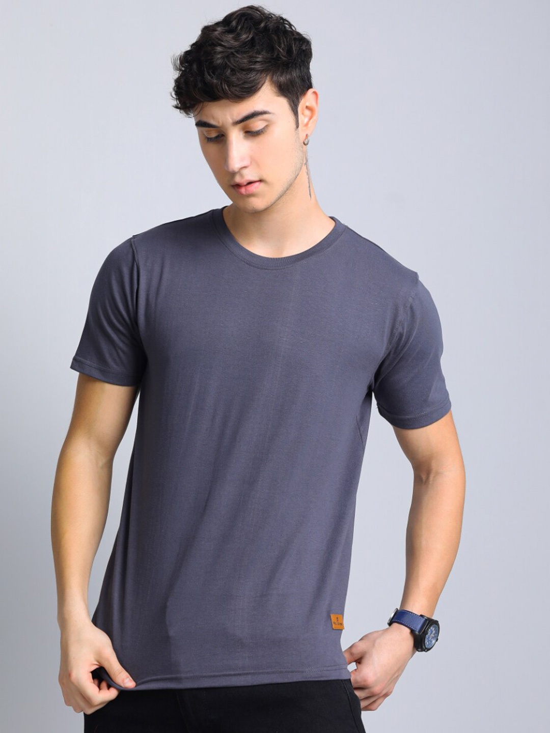 

PAUL STREET Bio Finish Slim Fit Pure Cotton T-shirt, Grey