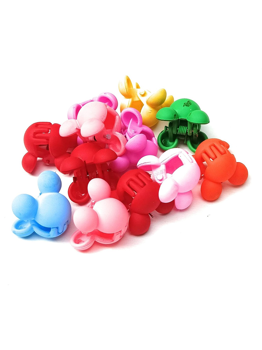 

LYTIX Girls Set Of 10 Beaded Claw Clips, Red