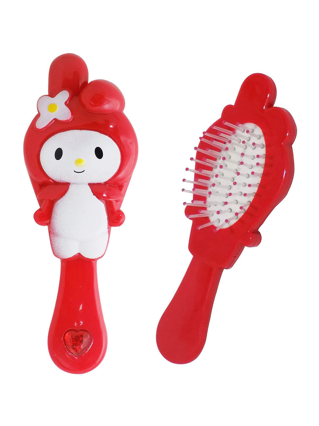 

LYTIX Kids Textured Natural Soft Bristles Hair Comb 15.24cm, Red