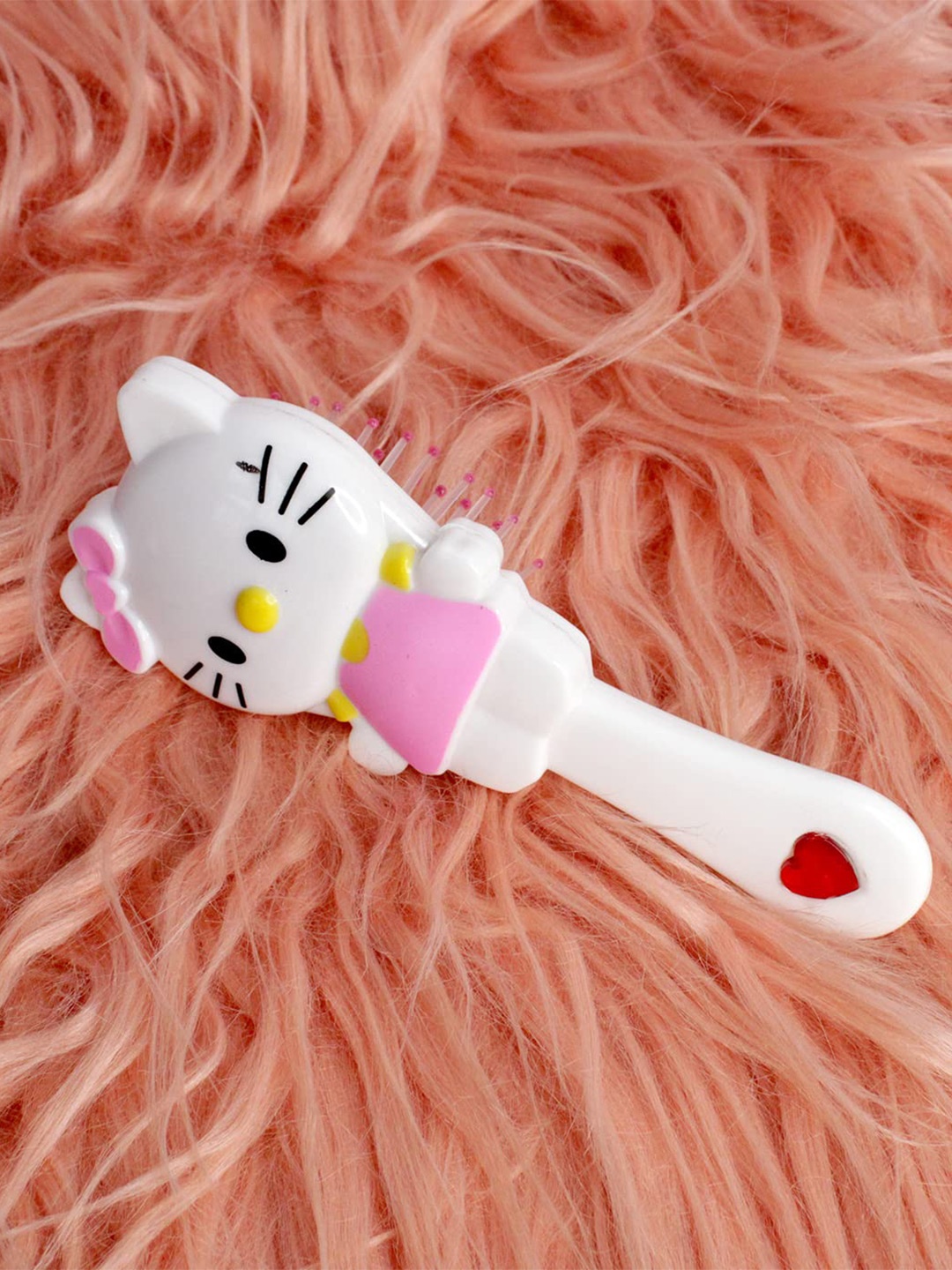 

LYTIX Kids Bunny Textured Natural Soft Bristles Hair Comb -15.24cm, White