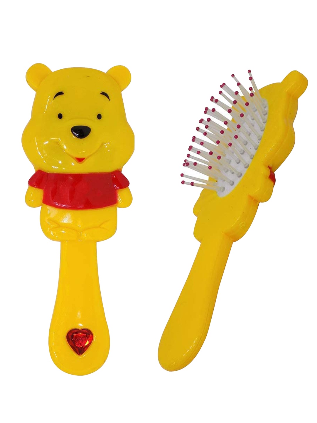 

LYTIX Kids Textured Natural Soft Bristles Hair Comb -15.24cm, Yellow
