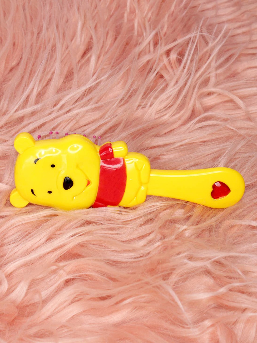 

LYTIX Kids Textured Natural Soft Bristles Hair Comb -15.24cm, Yellow