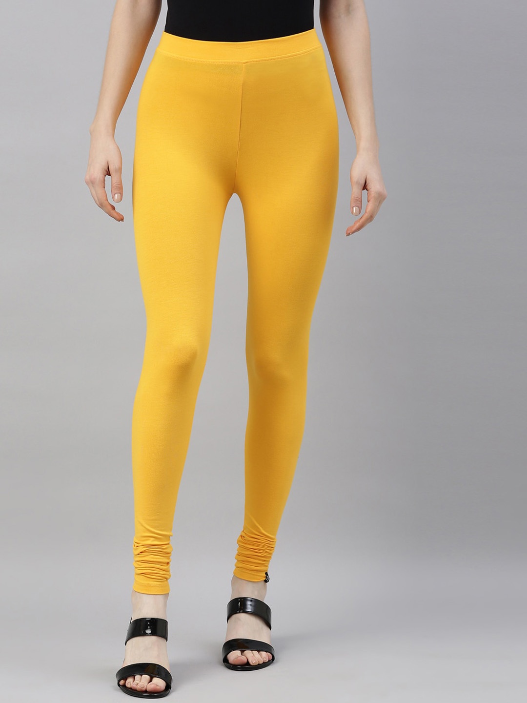 

TWIN BIRDS Churidar Length Leggings, Yellow