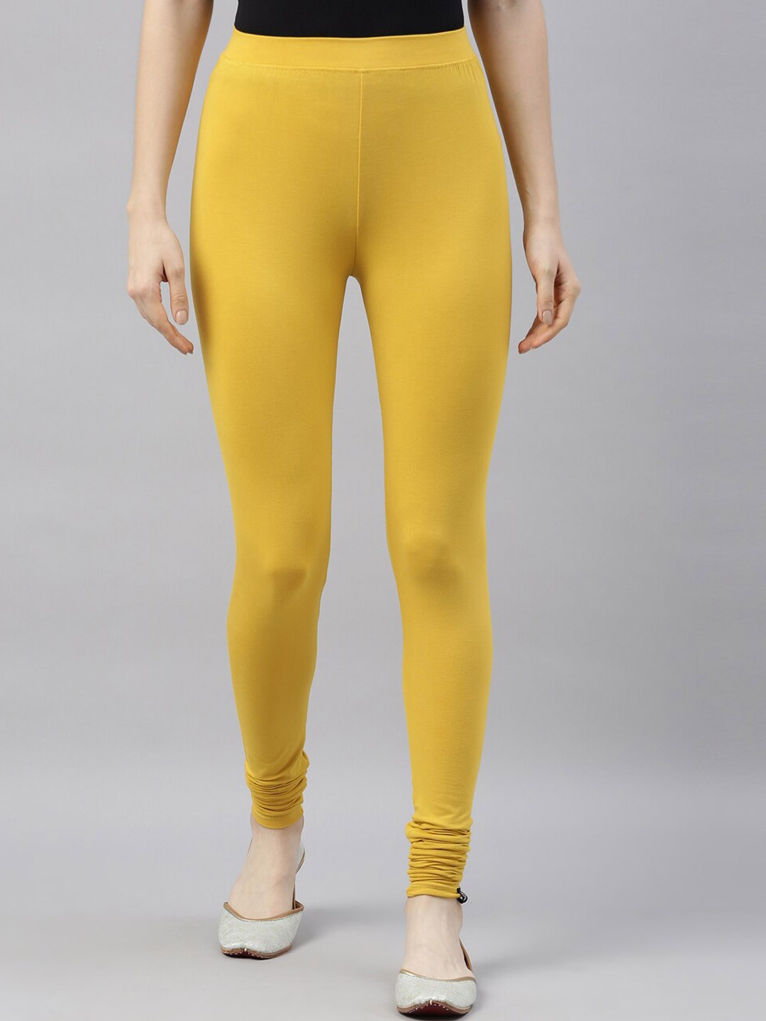 

TWIN BIRDS Churidar Length Leggings, Mustard