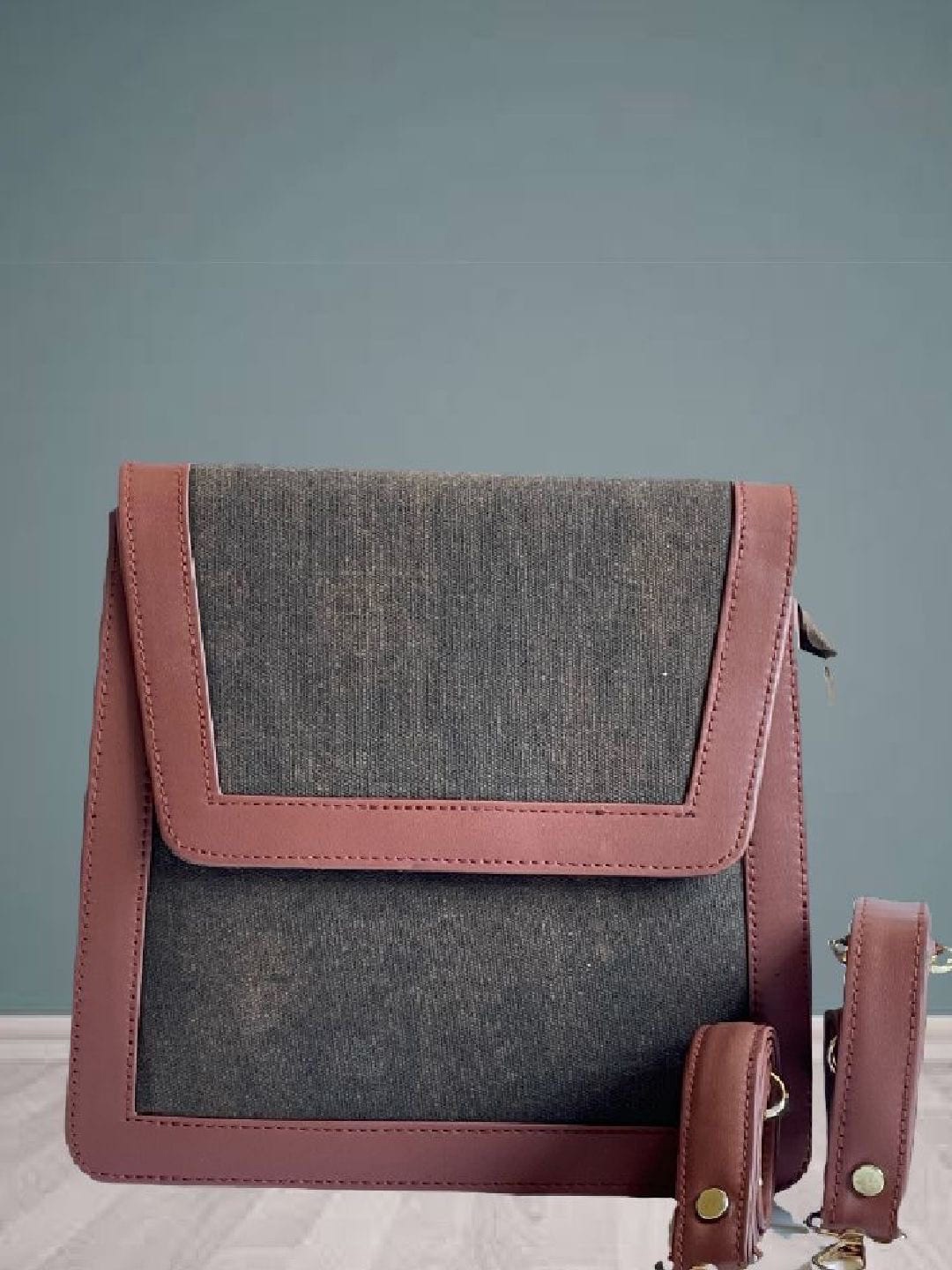 

Be You By Sejal Dharia Structured Sling Bag, Brown