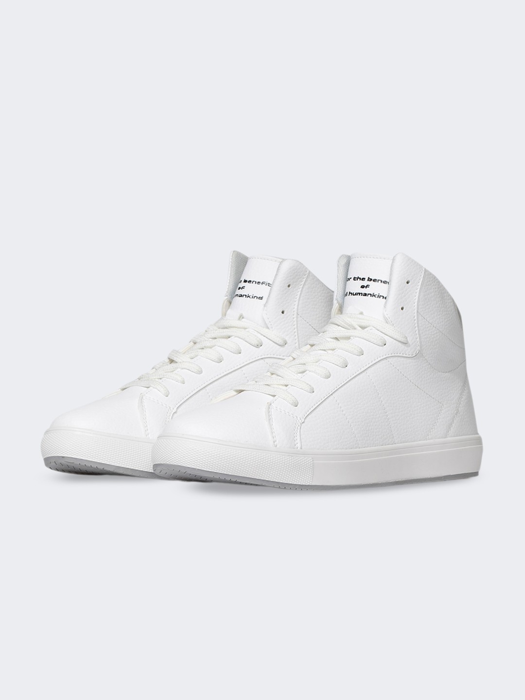 

DeFacto Men Mid-Top Lace-Up Sneakers, White
