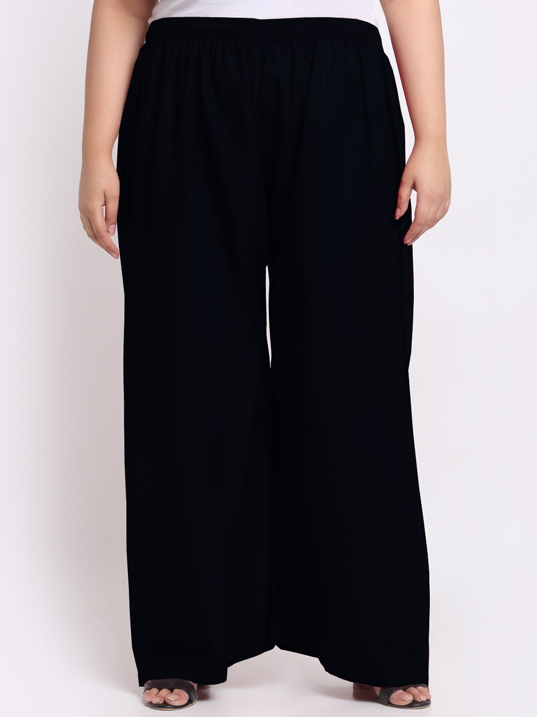 

Trend Level Women Flared Ethnic Palazzos, Black