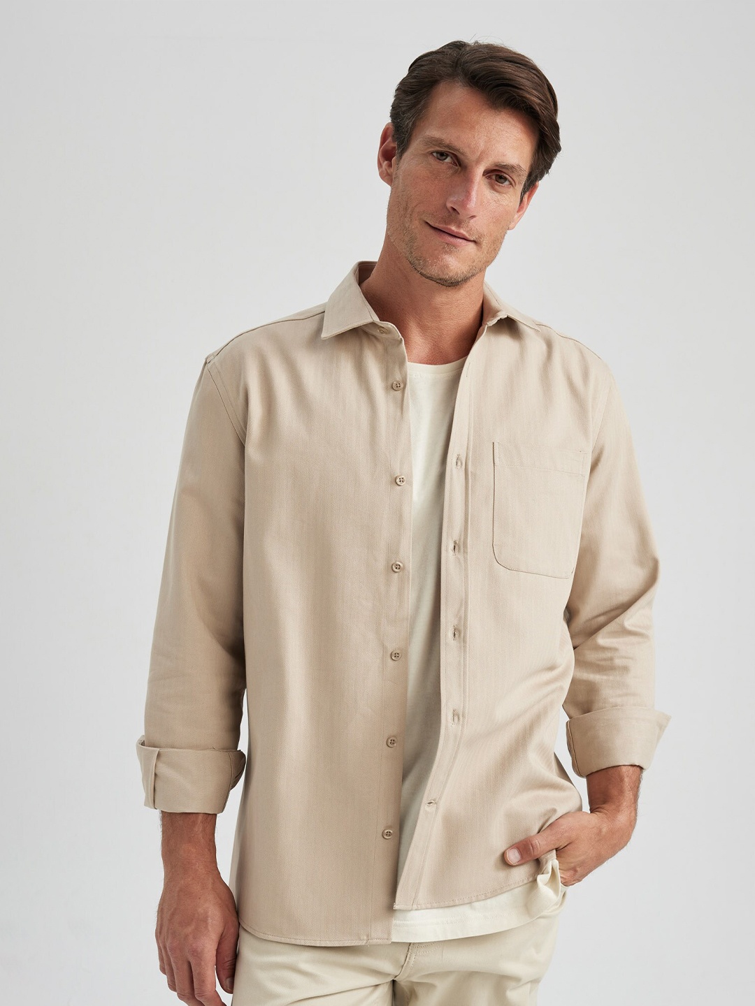 

DeFacto Cotton Casual Shirt, Na