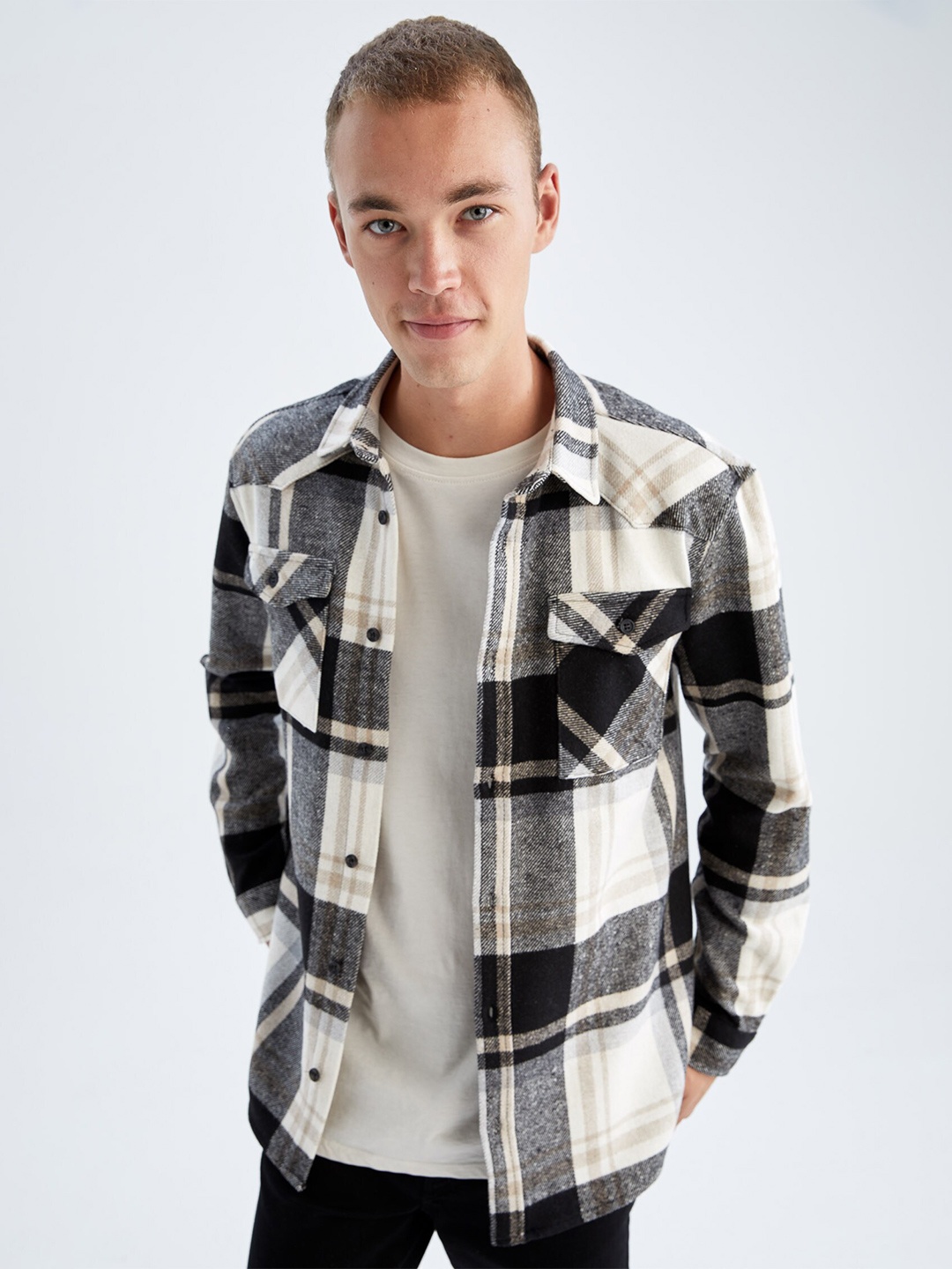 

DeFacto Tartan Checked Casual Shirt, Na