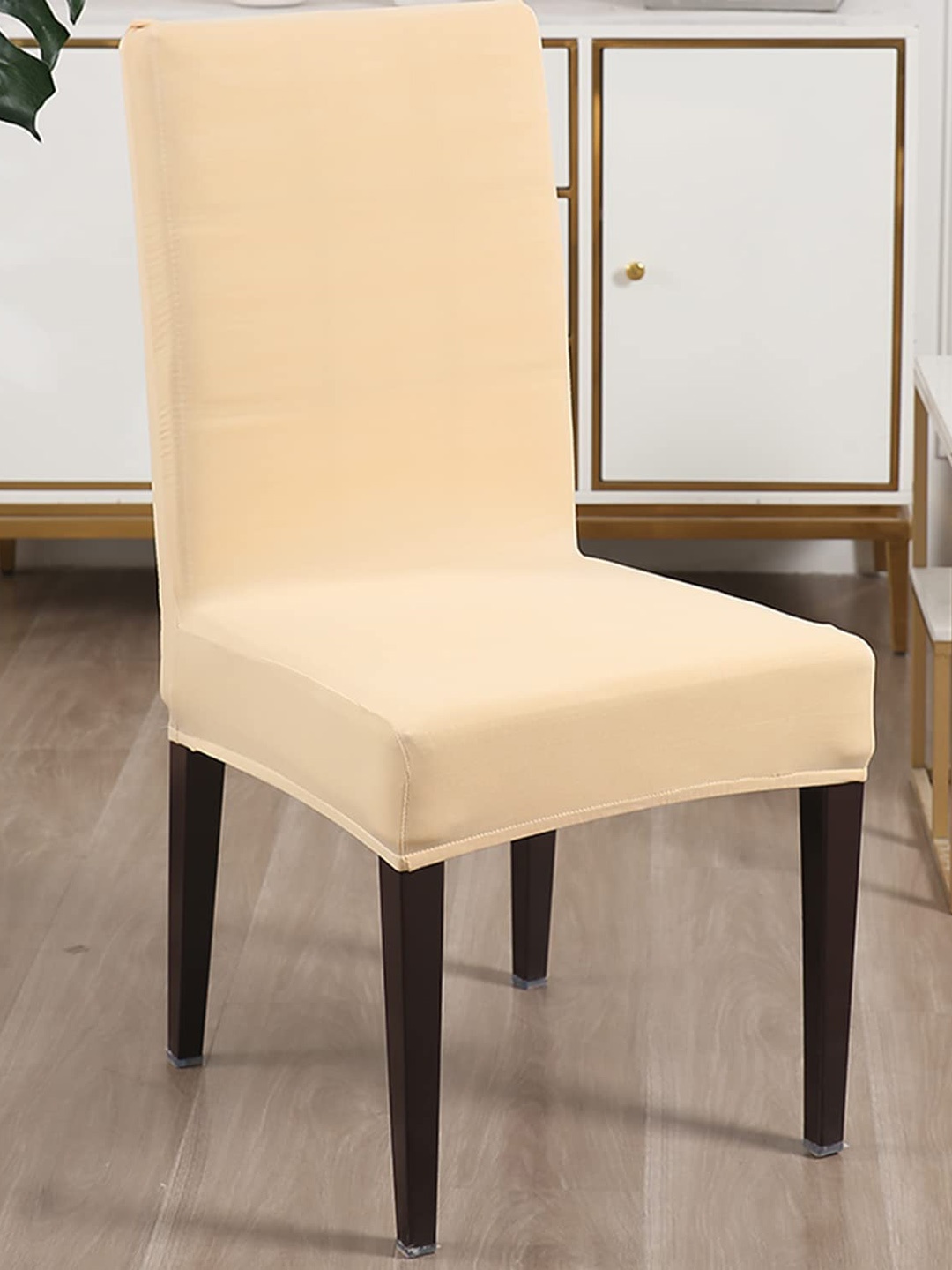 

Dakshya Industries Peach-Coloured 4 Pieces Stretchable Chair Covers