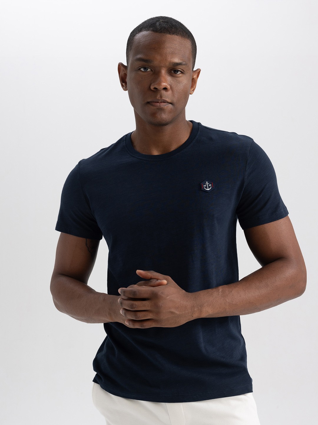

DeFacto Round Neck T-shirt, Navy blue
