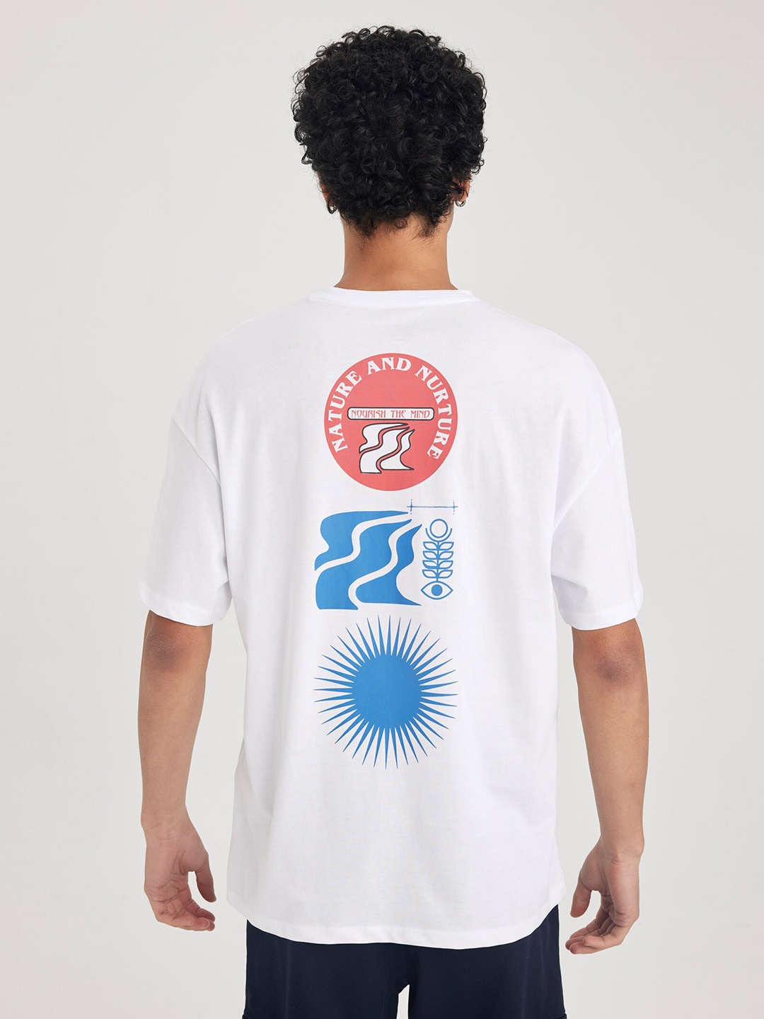 

DeFacto Graphic Printed Short Sleeves T-shirt, White