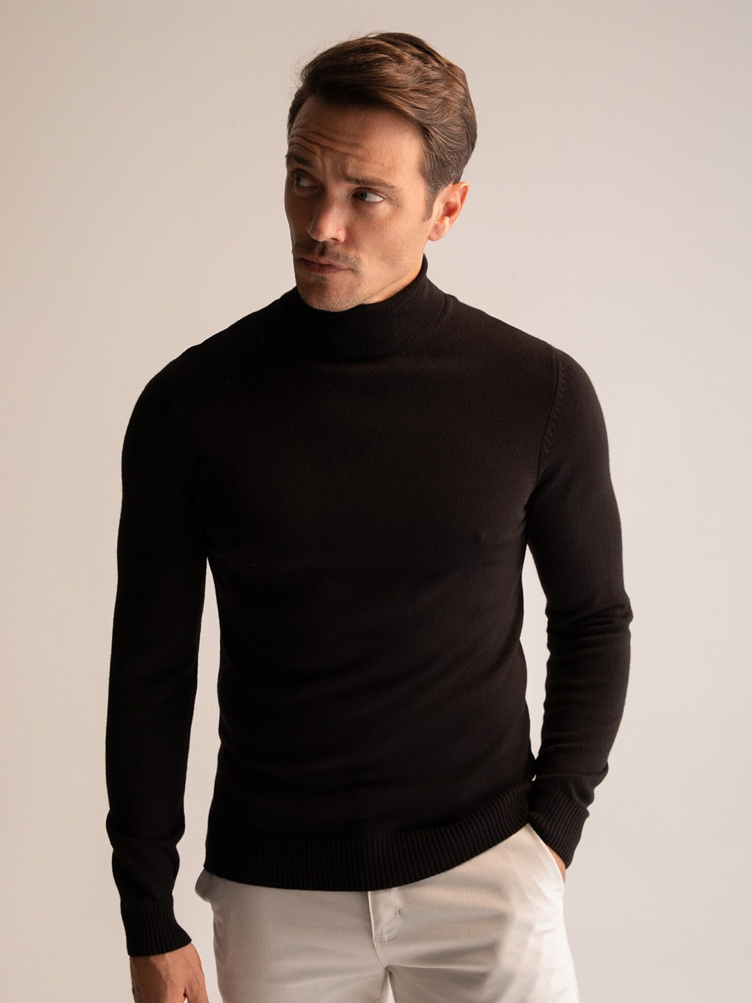 

DeFacto Turtle Neck Acrylic Pullover, Brown
