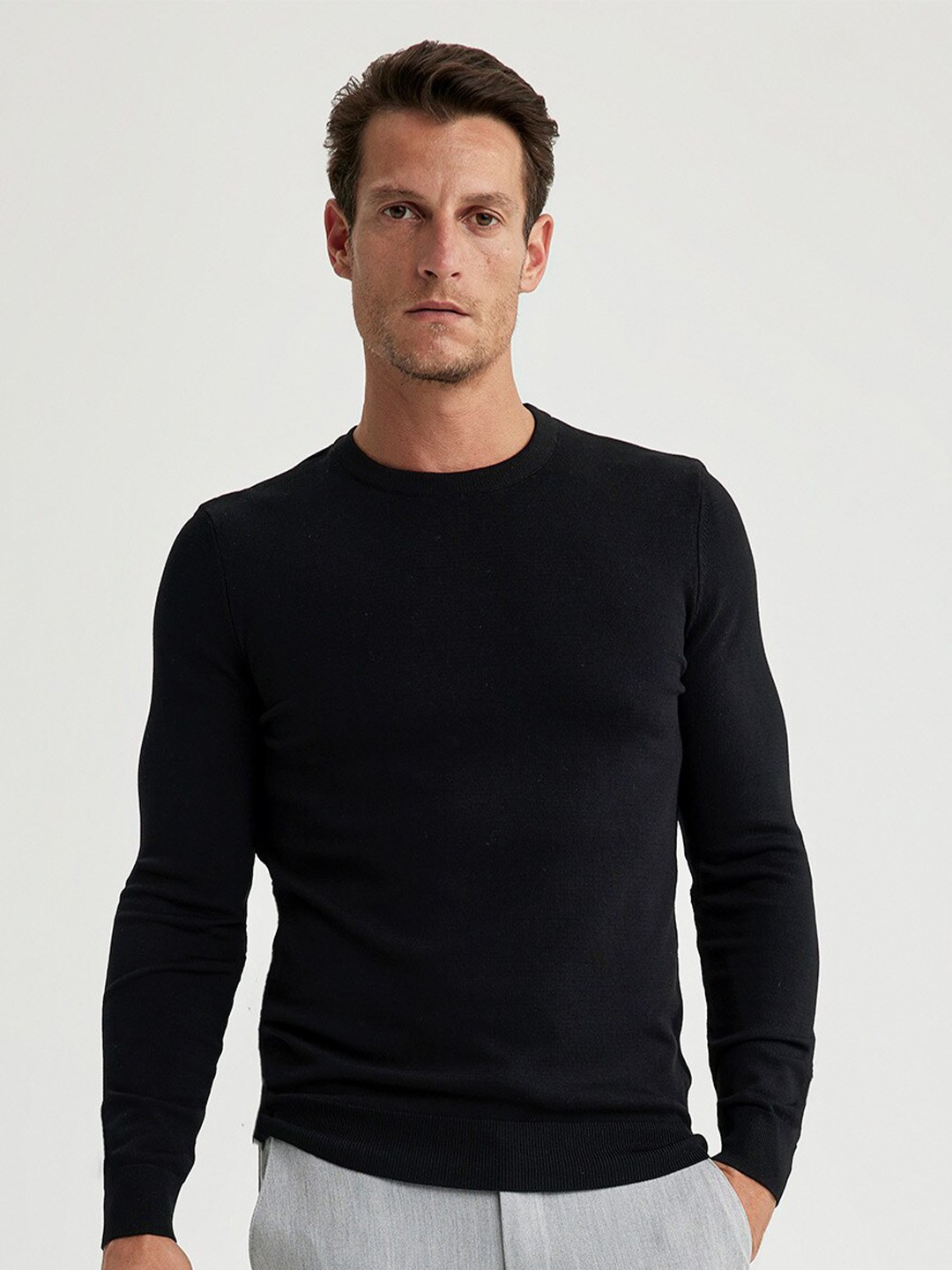 

DeFacto Long Sleeves Pullover, Black