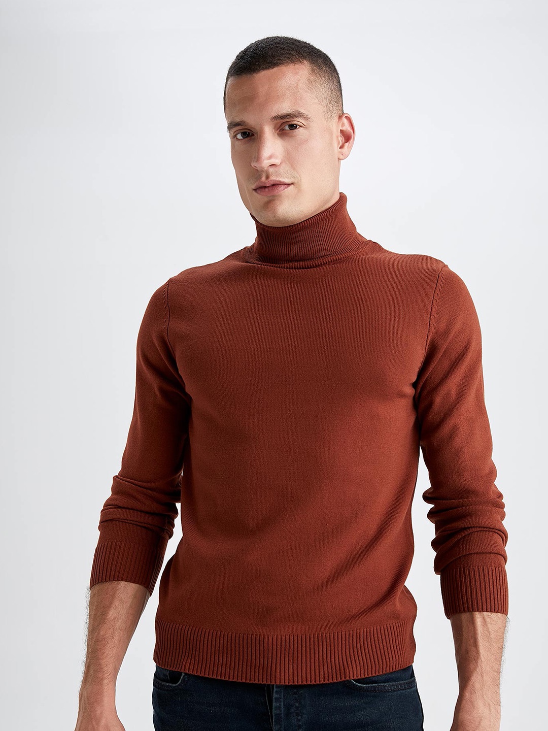 

DeFacto Turtle Neck Acrylic Pullover, Rust