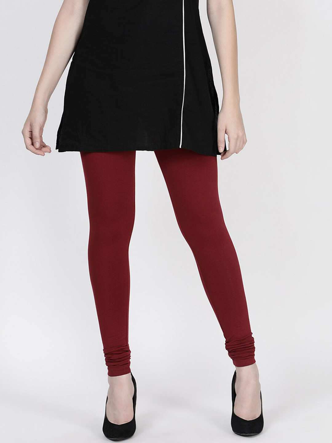 

TWIN BIRDS Churidar Length Leggings, Maroon