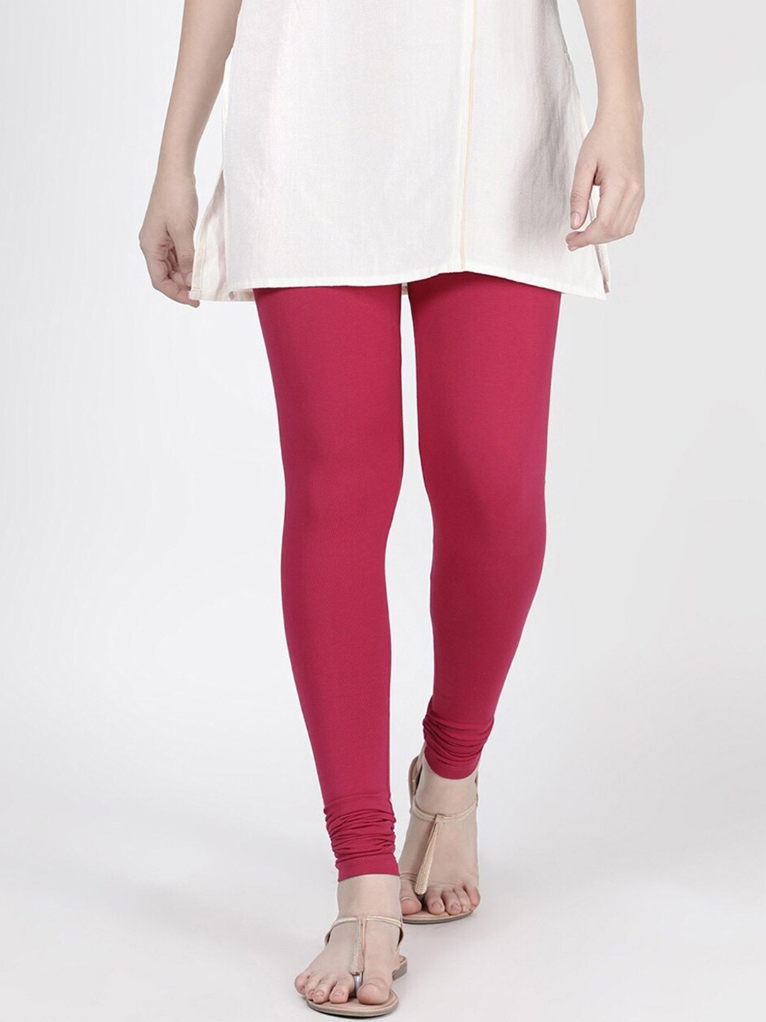 

TWIN BIRDS Churidar Length Leggings, Pink