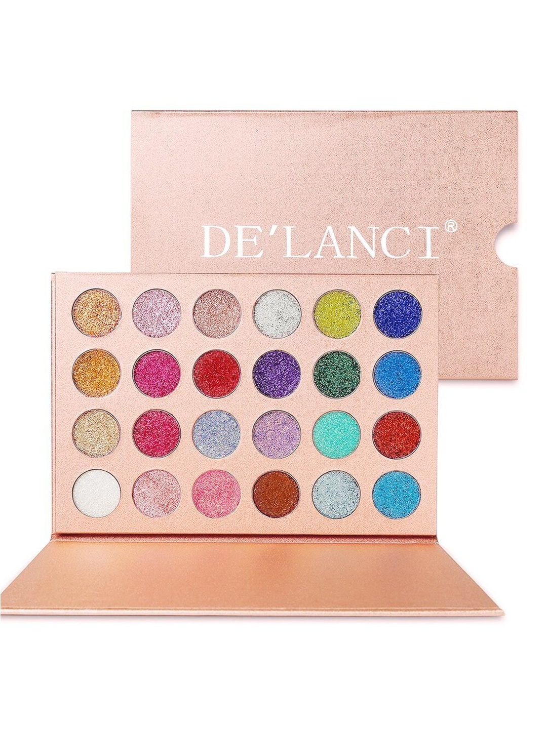 

DE'LANCI Waterproof & Sweat Proof Glitter Palette, Multi