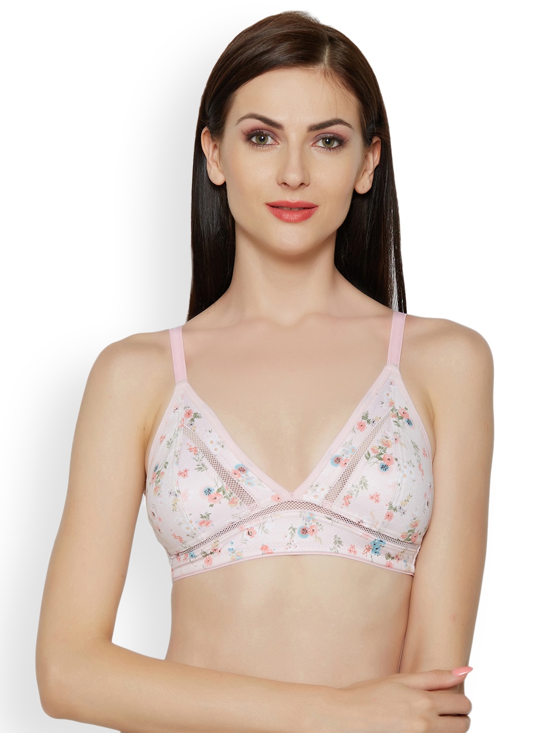 

Inner Sense Pink Printed Non-Wired Lightly Padded Sustainable Everyday Bra ISB080
