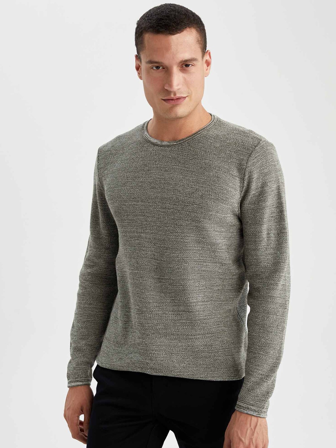 

DeFacto Round Neck Pullover, Grey