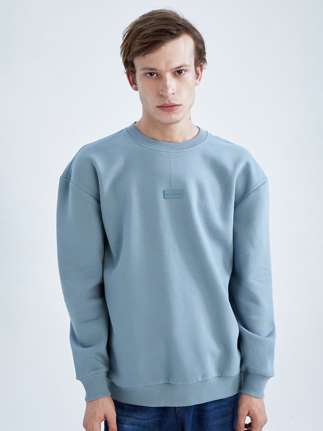 

DeFacto Round Neck Pullover, Blue