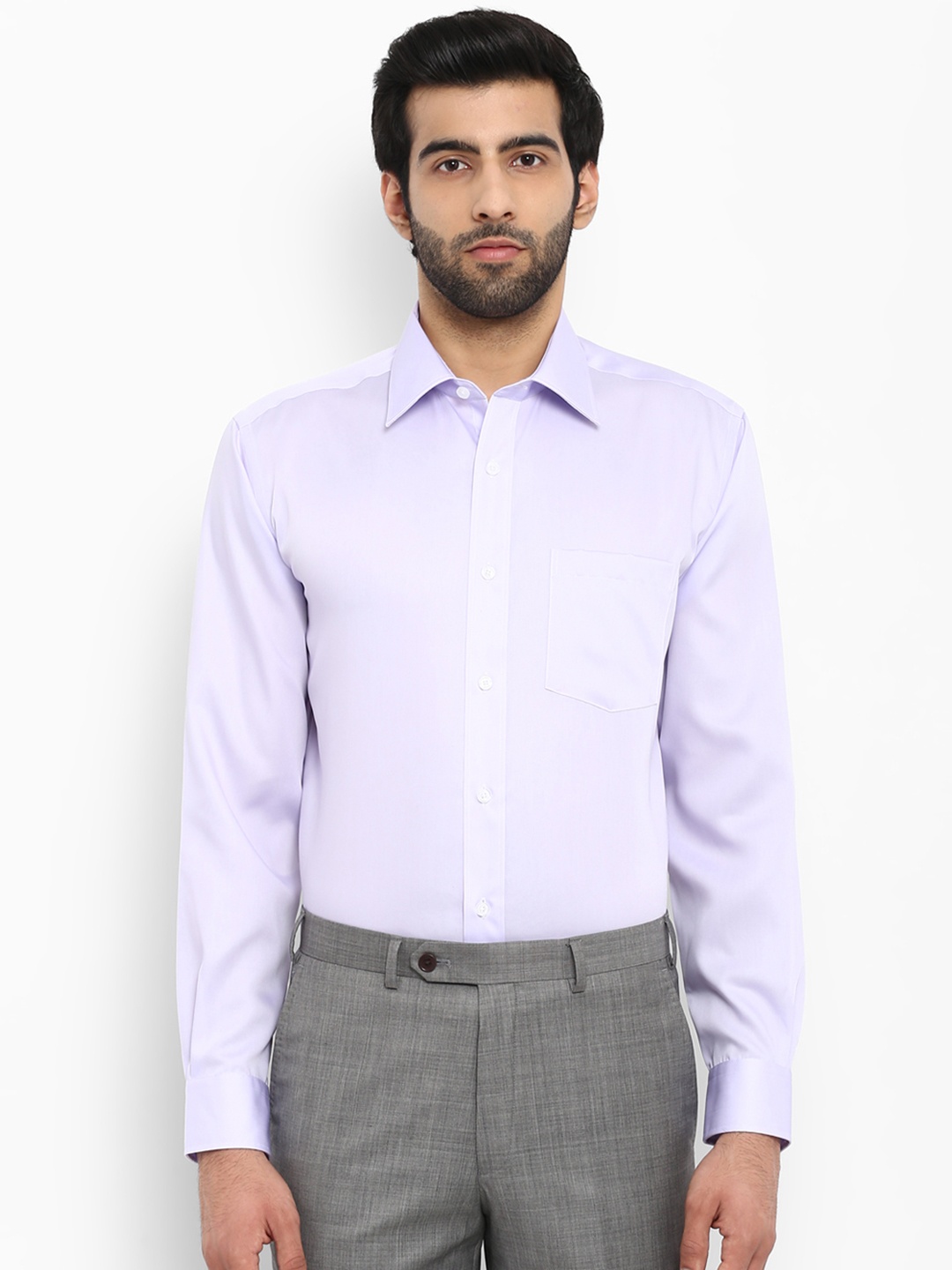 

Park Avenue Men Purple Regular Fit Solid Formal Shirt