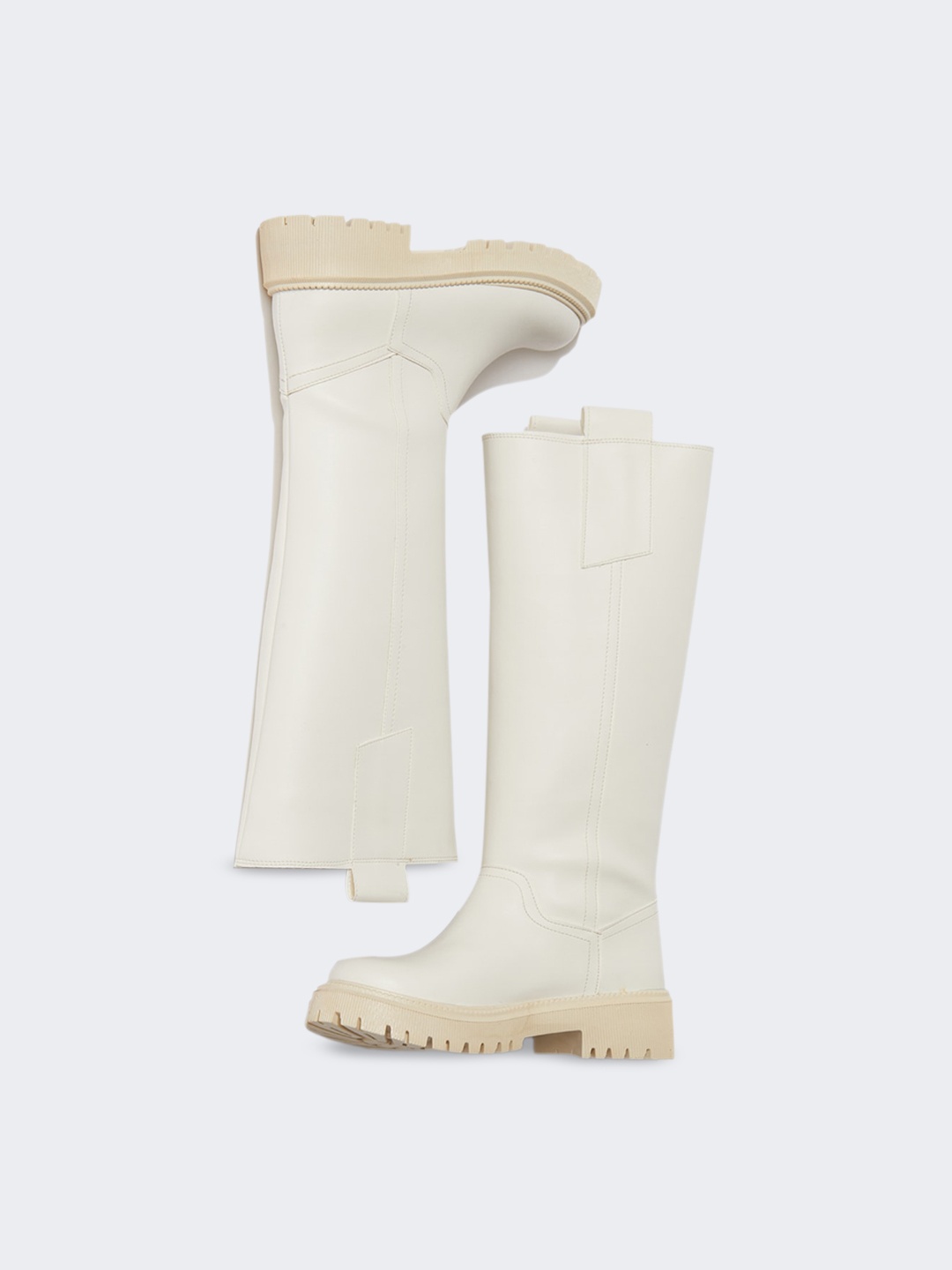 

DeFacto Women Heeled High-Top Regular Boots, White