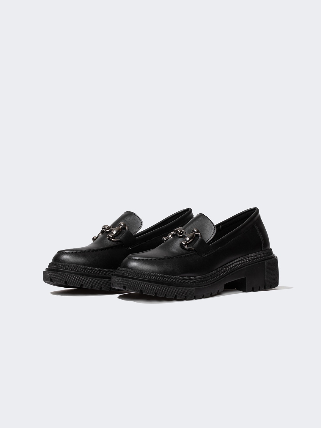 

DeFacto Women Comfort Insole Horsebit Loafers, Black