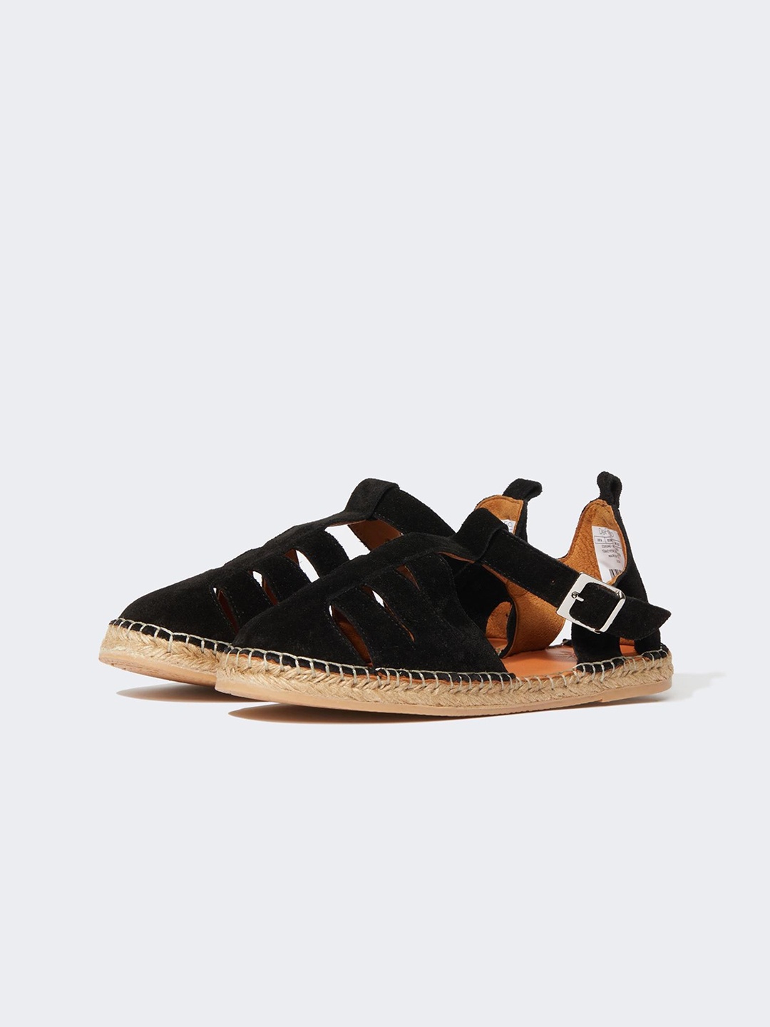 

DeFacto Women Round Toe Leather Espadrilles, Black
