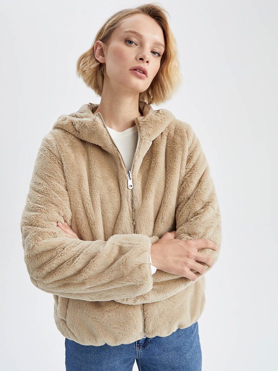 

DeFacto Hooded Padded Jacket, Na